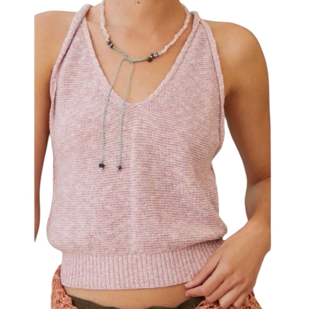 Anthropologie Pilcro painted walls twisted sweater tank